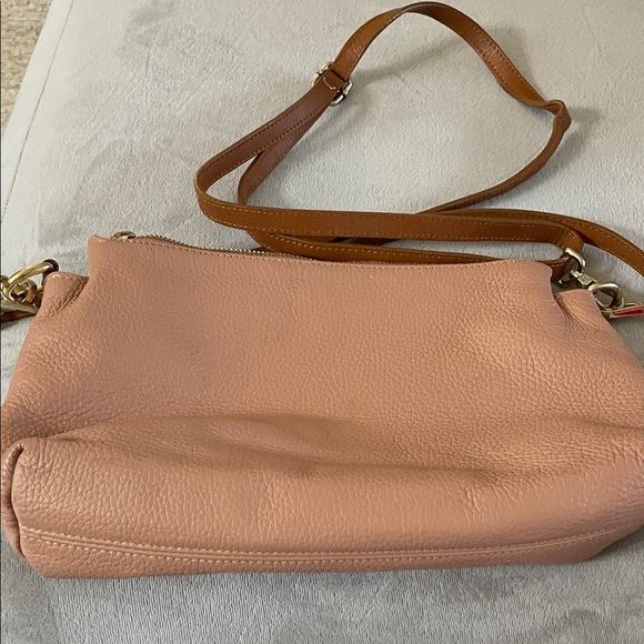 Valentina Blush Pink Leather Shoulder Bag - Picture 10 of 10